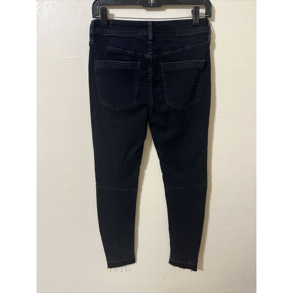 We the Free People Ivy Denim Released Raw Hem Skinny Jean Waist Size 28 $98 NWT - Picture 5 of 15